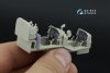 Quinta Studio QD+48535 AH-1Z Zulu Cobra/Viper 3D-Printed & coloured Interior on decal paper (KittyHawk) (with 3D-printed resin parts) 1/48